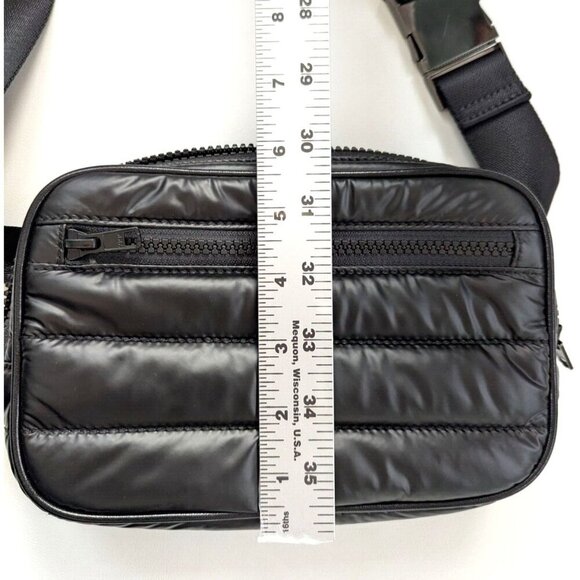Citi Collective Gallery Fanny Pack Crossbody Bag Black Puffer Style No Tassel - Picture 10 of 11